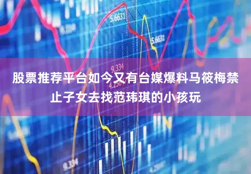 股票推荐平台如今又有台媒爆料马筱梅禁止子女去找范玮琪的小孩玩